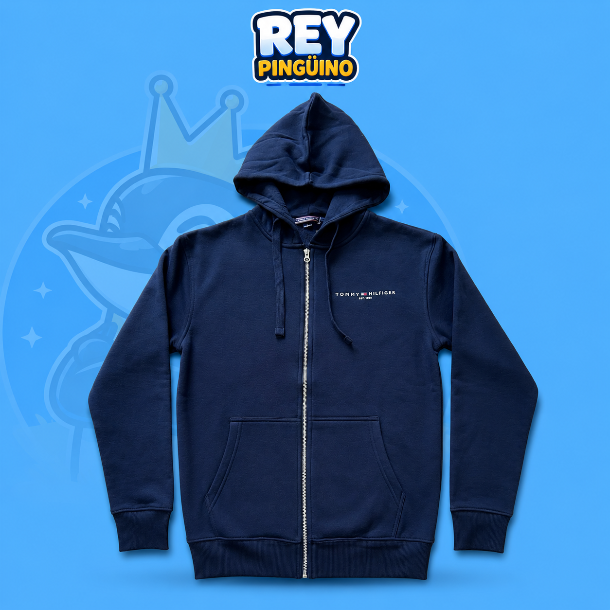 Polerón Tommy Hilfiger Full-Zip con Capucha